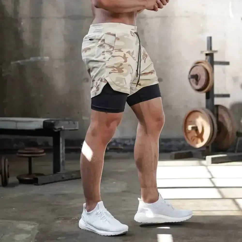 Summer Workout Shorts For Men 2 In 1 Quick Dry Performance