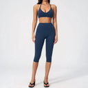 Women Yoga Set High Waist Leggings Crop Top