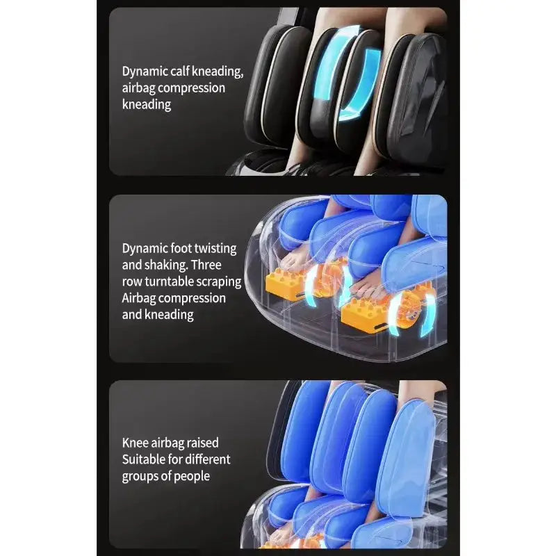 3L Luxury Smart Massage Chair with Health Detection, SL Track & 3D Manipulator, All-Round Airbag & Foot Scraping Massage