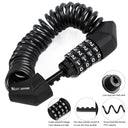 Compact Zinc Alloy Password Bicycle Lock with Steel Cable