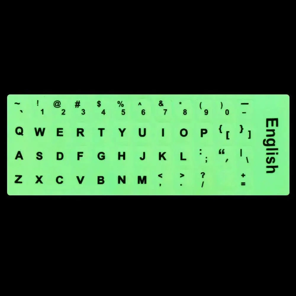 Luminous Multilingual Keyboard Stickers For Typing