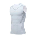 Mens Ice Silk Compression Shaping Vest for Fitness Control