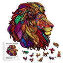 Wooden Lion Puzzle 3D Family Craft Gift Fun For All Ages