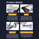 Solar Power Security Camera Deter Criminals with LED Light