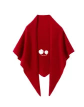 Women Irregular Wool Shawl Wrap