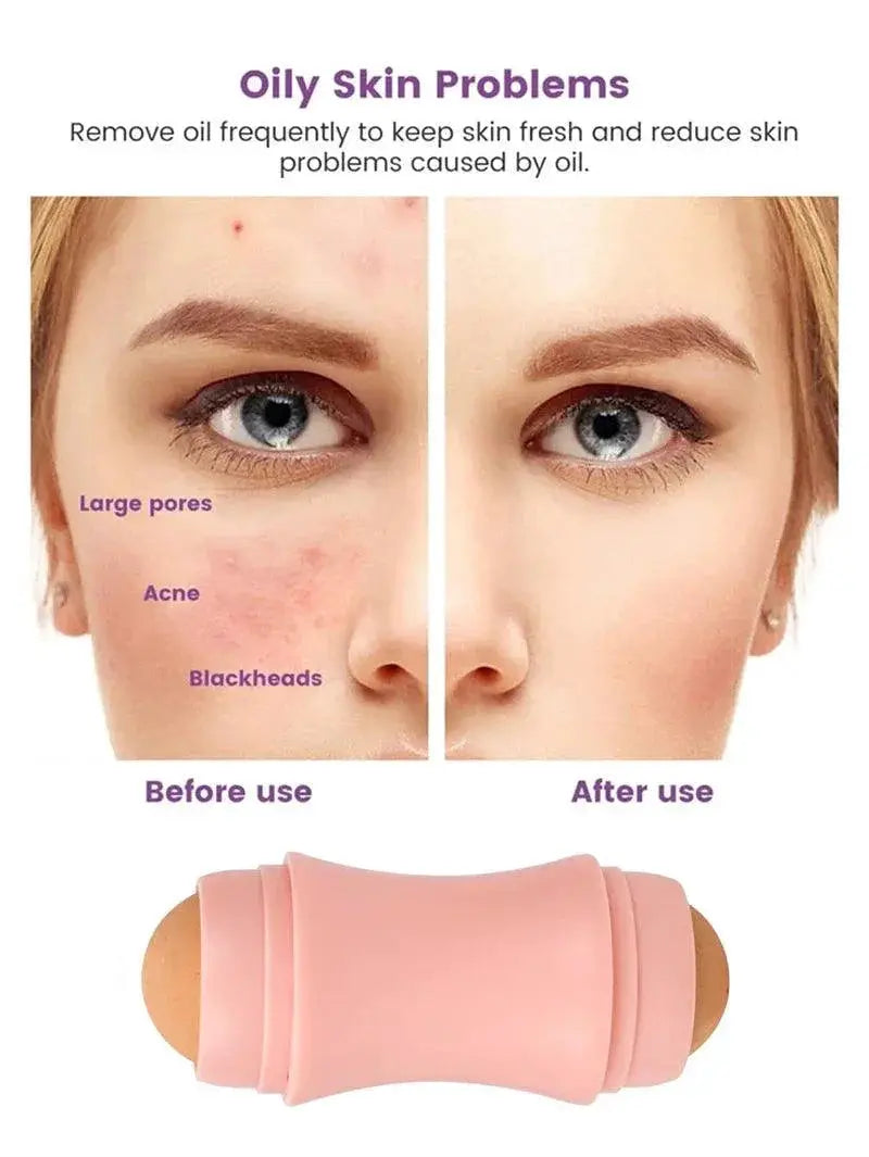 Volcanic Stone Oil Control Roller For Makeup Touchups