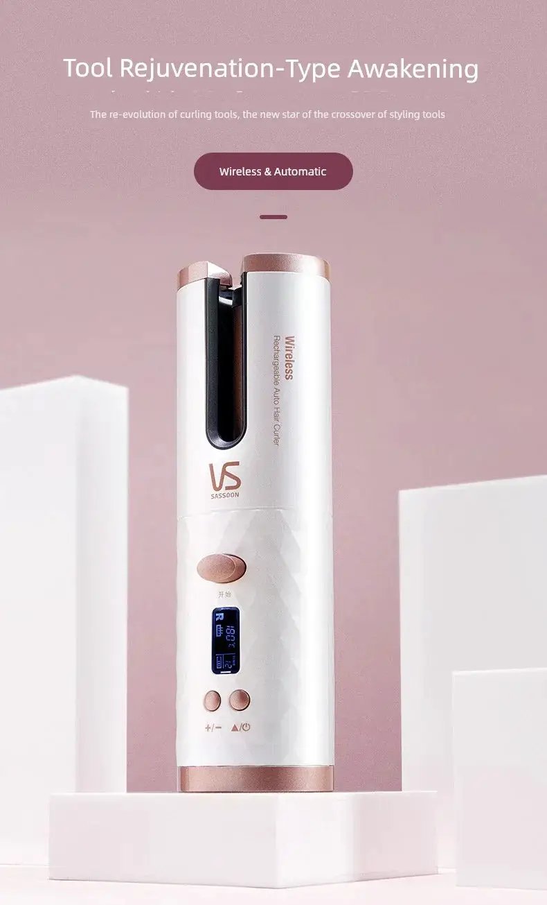 VS Sassoon Long Hair Full Automatic Hair Curler Portable - OurLum.com