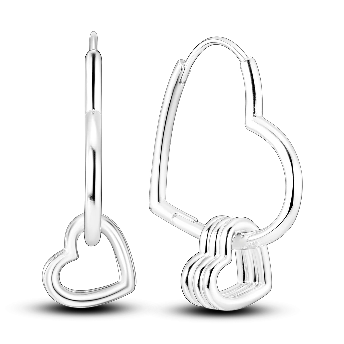 Silver Plated Earrings Rose Gold