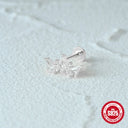 CANNER 1PC Ins Simple Flat Head Stud Earring Women 925 Silver