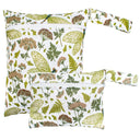 2pcs Set Smooth Zipper Pocket WetBag Waterproof Yoga Bag