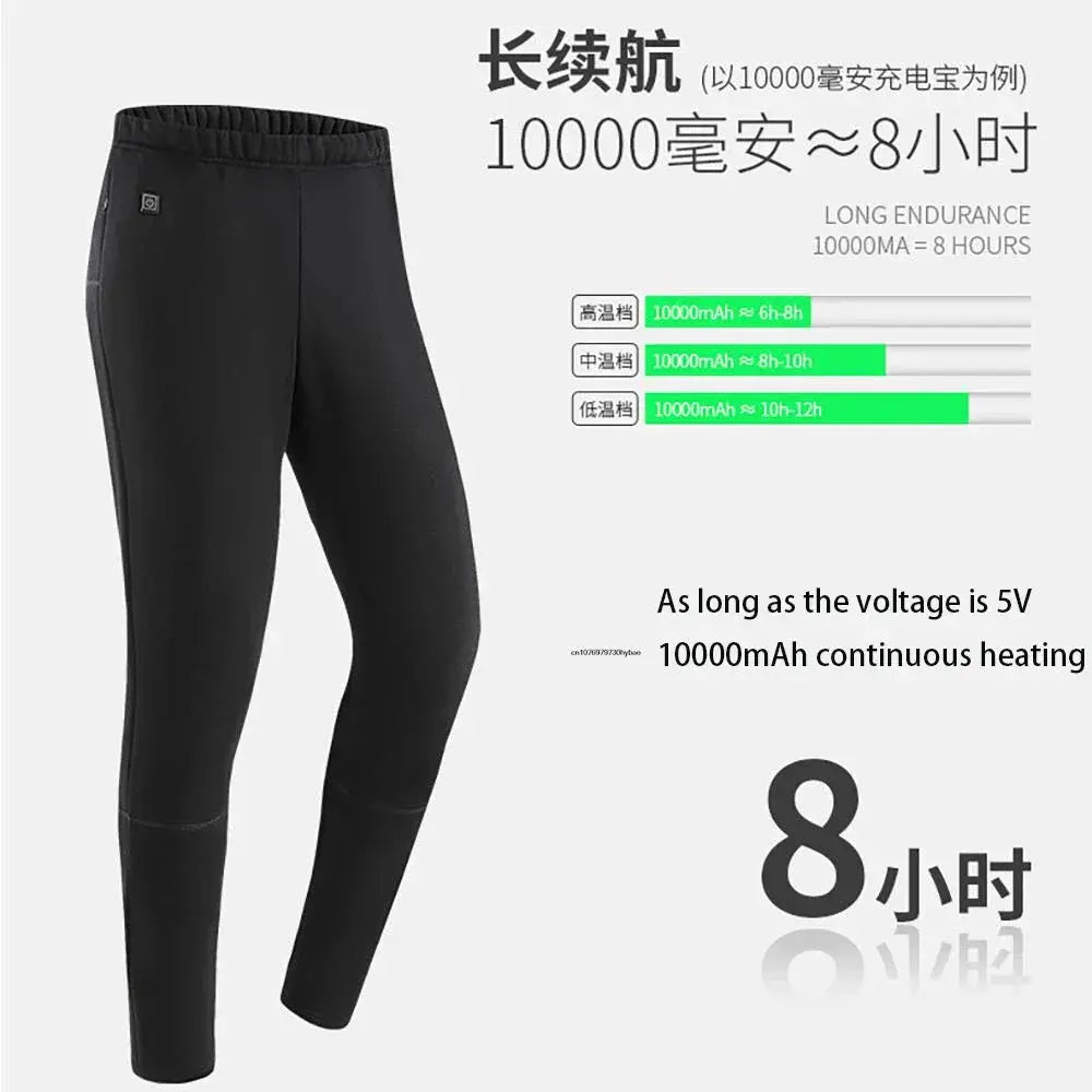 Ski Thermal Heated Underwear for Men and Women Winter Gear