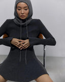 Sophisticated High Neck Knit Dress Elevate Your Style Now