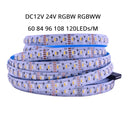 Vibrant Mood Lighting RGBW RGBWW LED Strip 12V 24V 60-120 LEDs Per Meter SMD5050