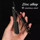 Stainless Steel Barber Razor Precision Shaving Tool Portable