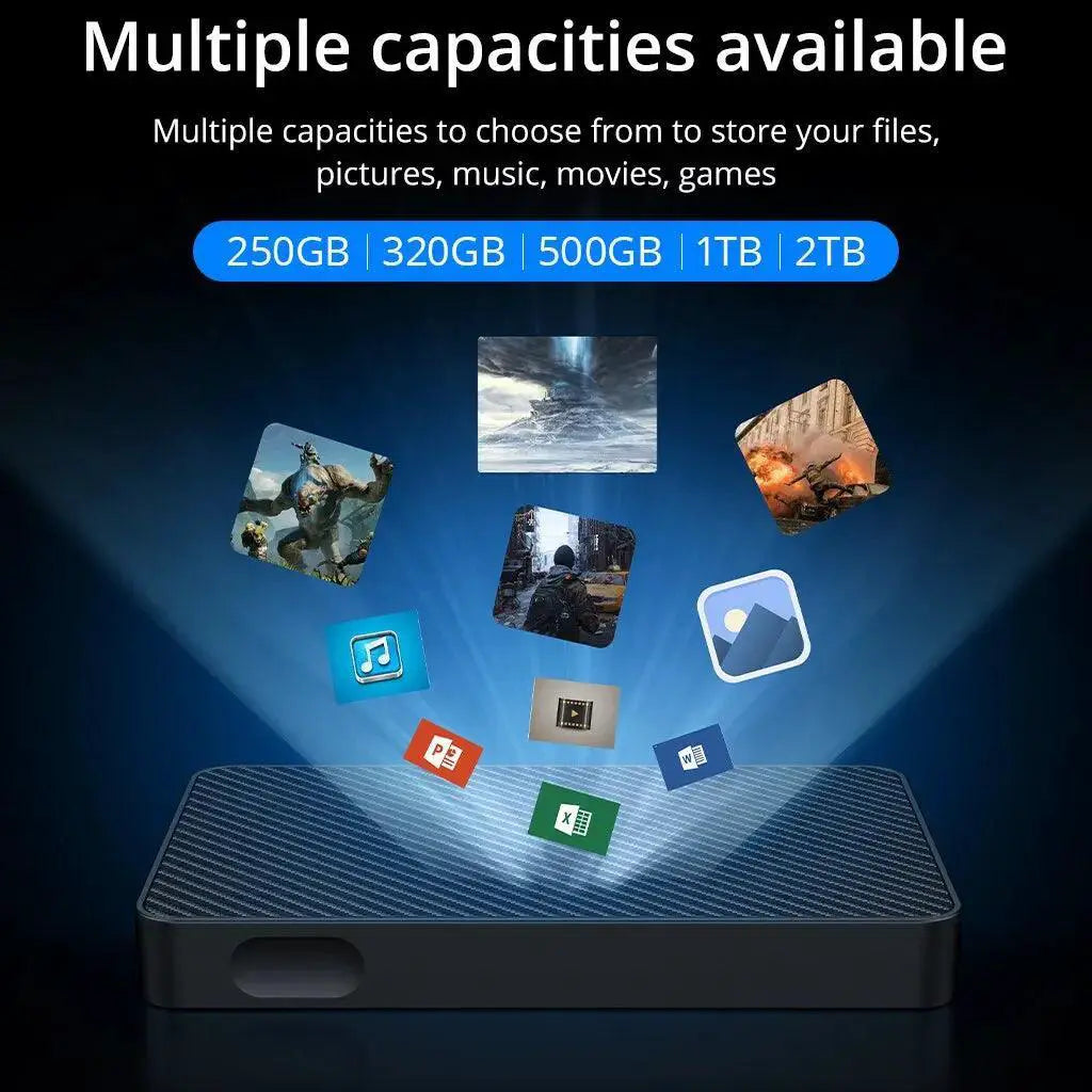 Portable External Hard Drive High Speed USB For Laptops