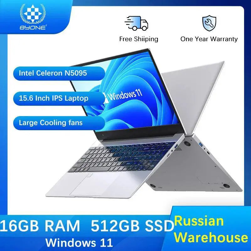 Byone Gaming Laptop Intel Celeron N5095 High Quality Display