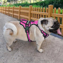 Reflective Nylon Dog Harness Vest Personalized Leash Secure