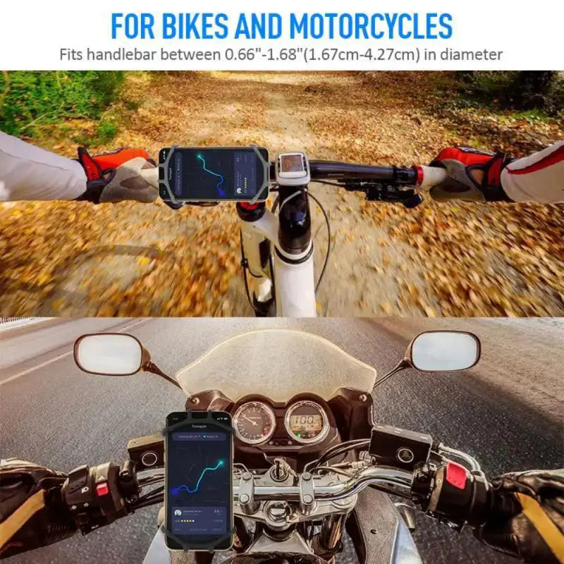 Silicone Universal Phone Holder For Bikes 360 Degree Mount