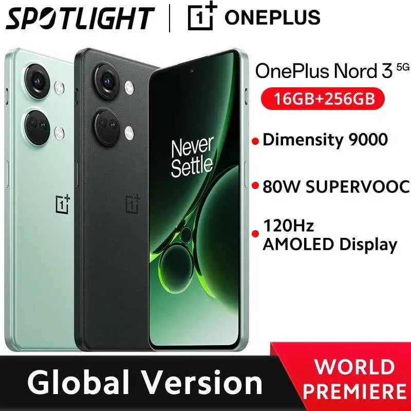 Global OnePlus Nord 3 5G 16GB 256GB Dimensity 9000 Phone