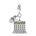 Sterling Silver Charm Bead Eiffel