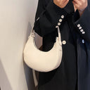 Armpit Bags: Cute Half Crescent Leather Bag