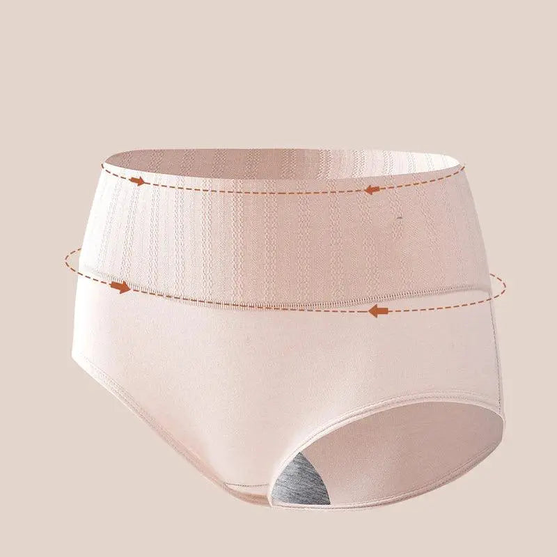 4 Piece High Waist Cotton Panties Set For Women Lingerie