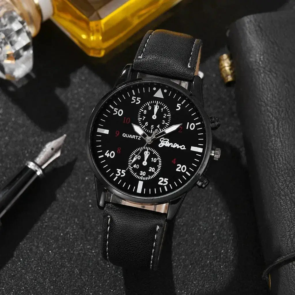 Luxury Brown Leather Men's Sports Watches Collection
