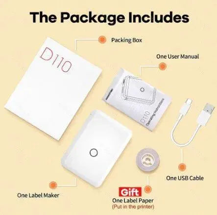 Niimbot D110 Wireless Label Printer High Speed Sticker Maker