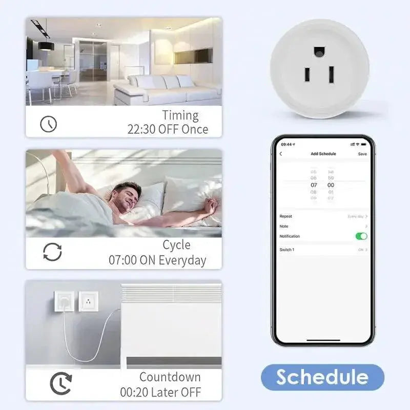 Smart WiFi Plug With Remote For Alexa And Google Home