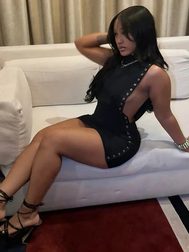 NIBBER Crew Neck Bodycon Dress