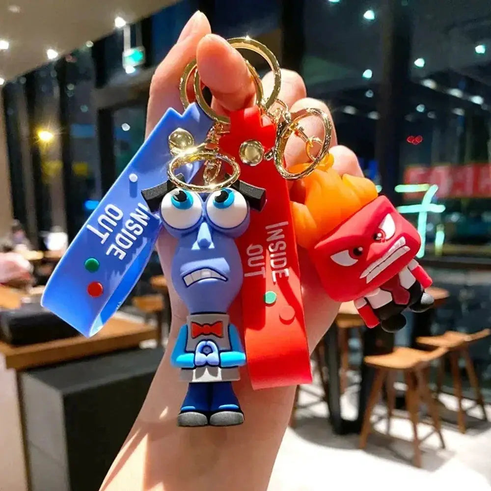 New 3D Anime Figures Keychain Inside Out Gift For Collectors