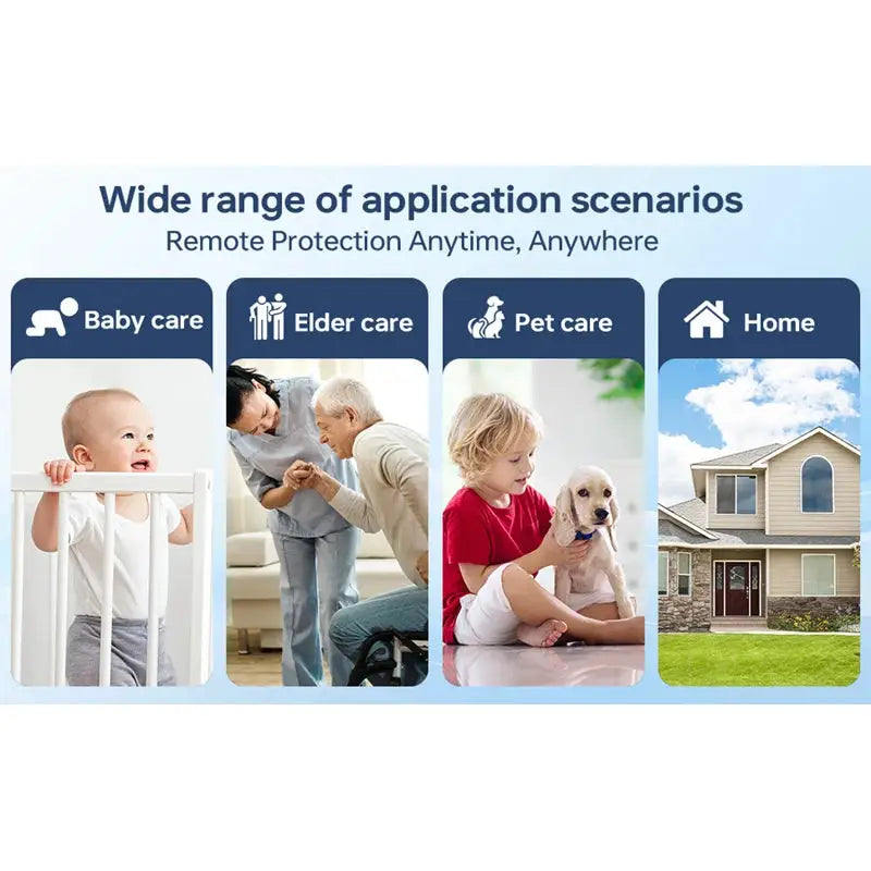Lenovo 4K Camera WiFi Wireless Monitor Night Vision Remote Motion Detecting Camcorders Security Protection Indoor Surveillance