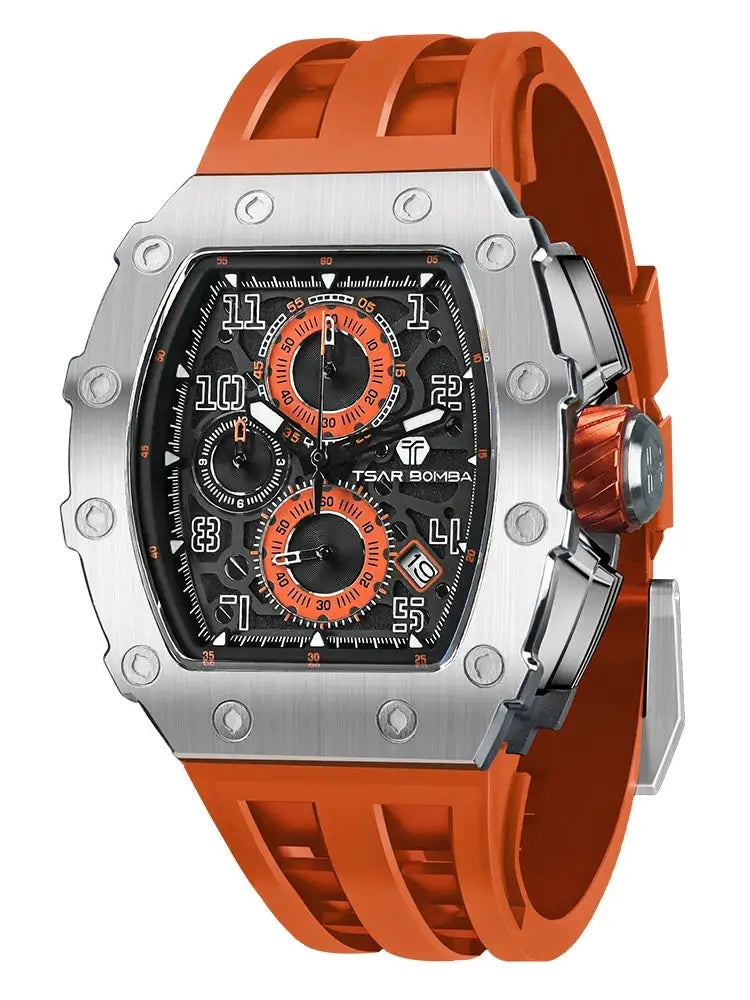 Tsar Bomba Men Tonneau Stainless Watch — product image 7