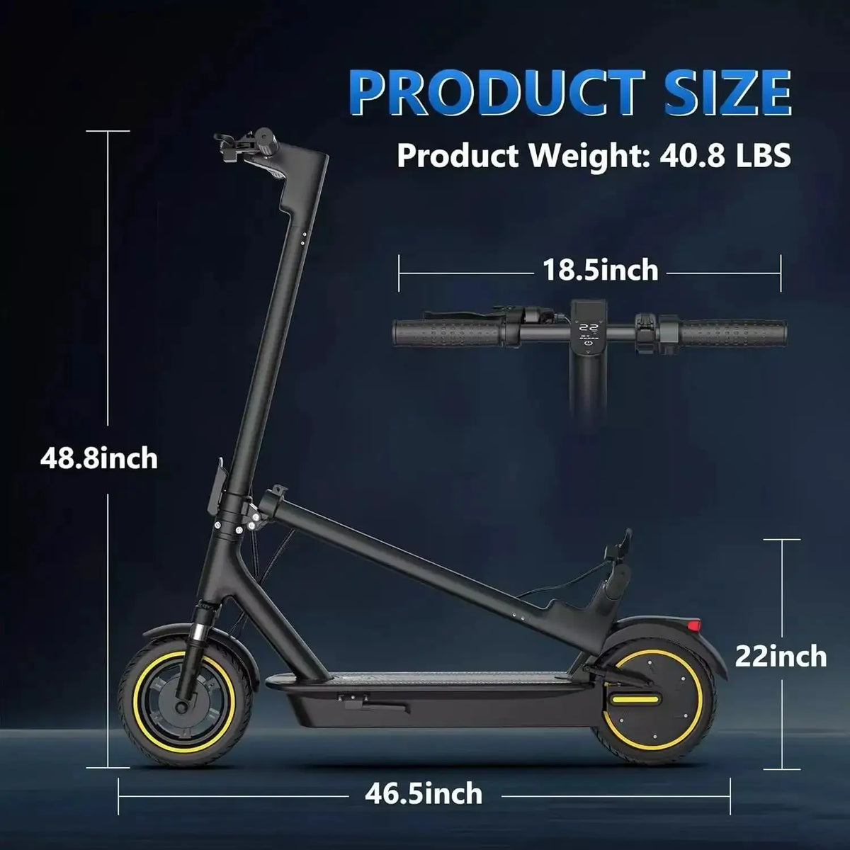 Ladped Folding Electric Scooter — product view 4