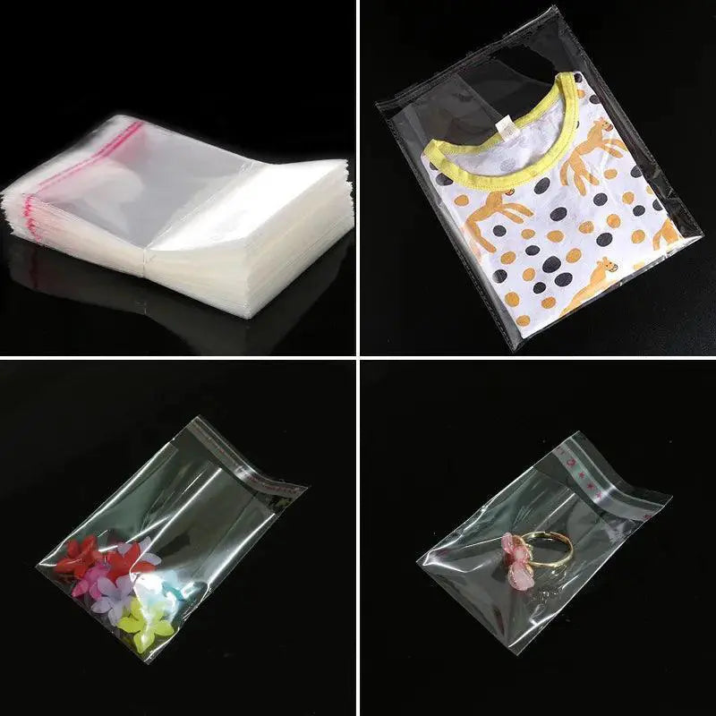 Transparent Self Sealing Plastic Bags for Jewelry and Gifts