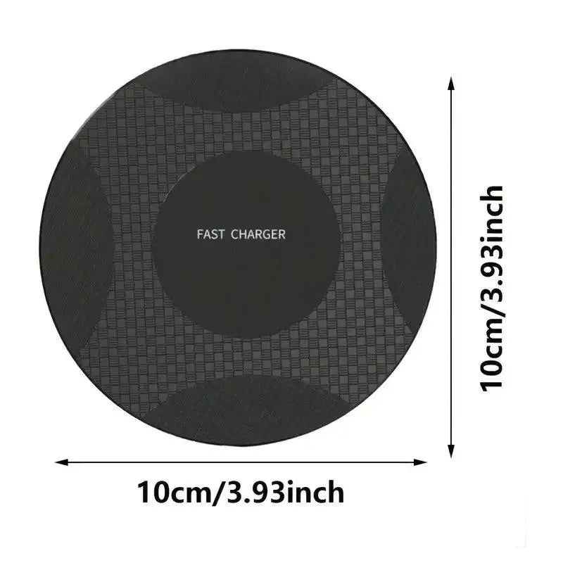 10W Wireless Charger Pad Stand Desktop Ultra-thin Fast Charging Dock - OurLum.com