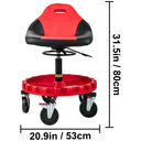 Swivel Rolling Garage Stool Seat