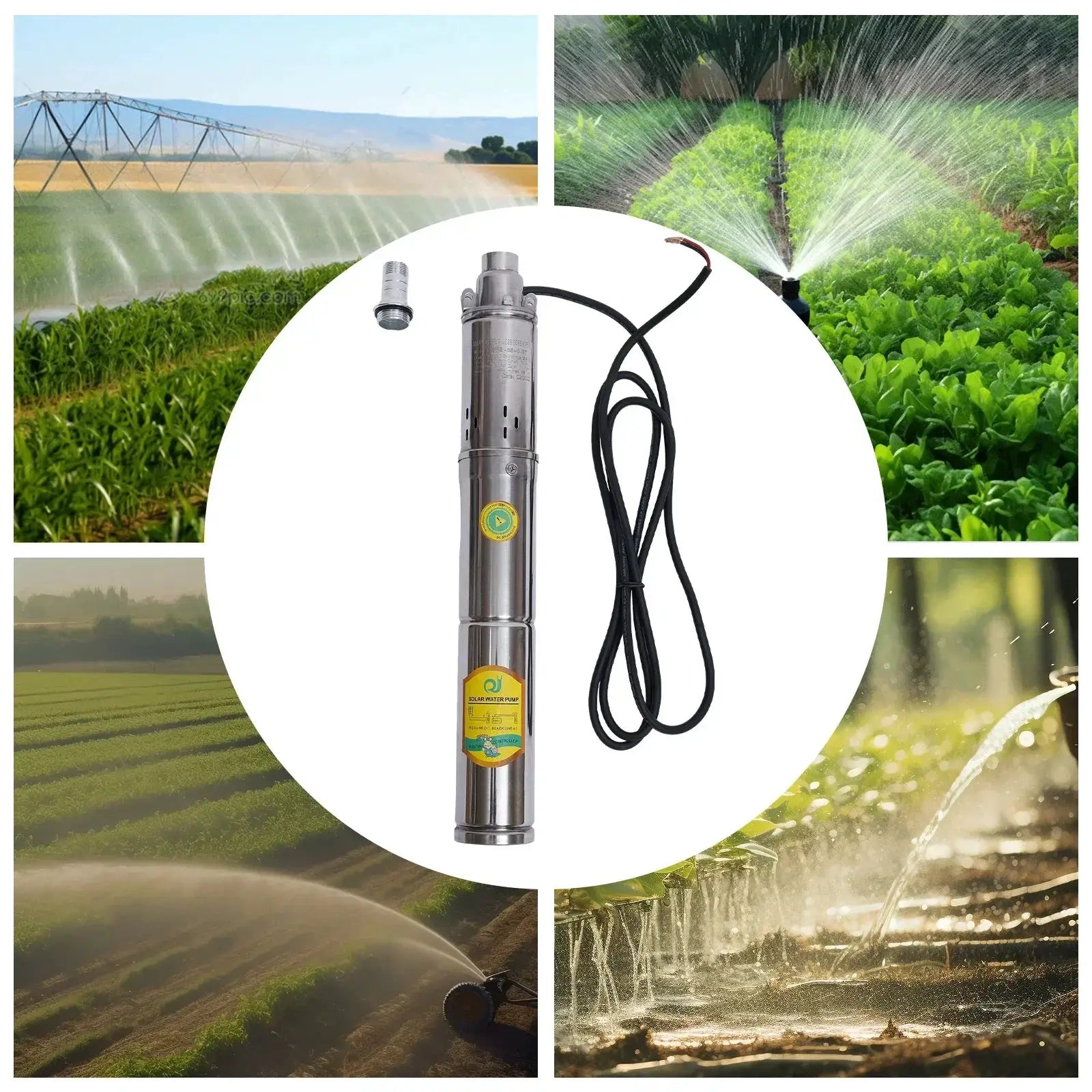 Solar Water Pump 24V 370W Submersible Stainless Steel Pump