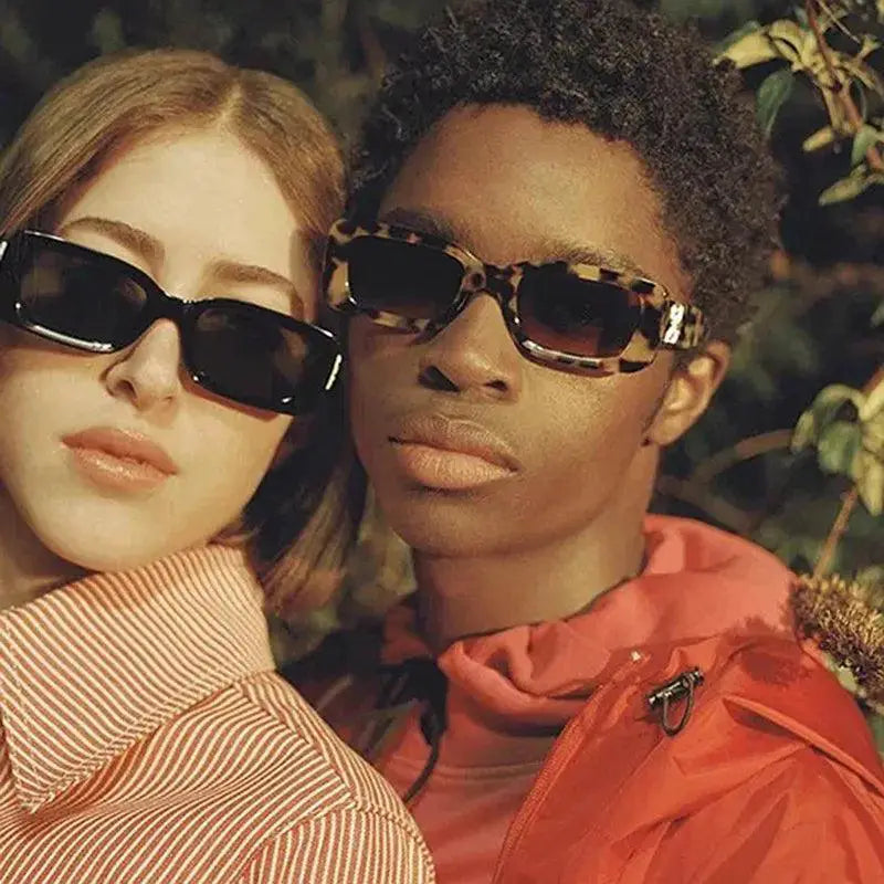 Retro Square Sunglasses Unisex UV400 Luxury Eyewear