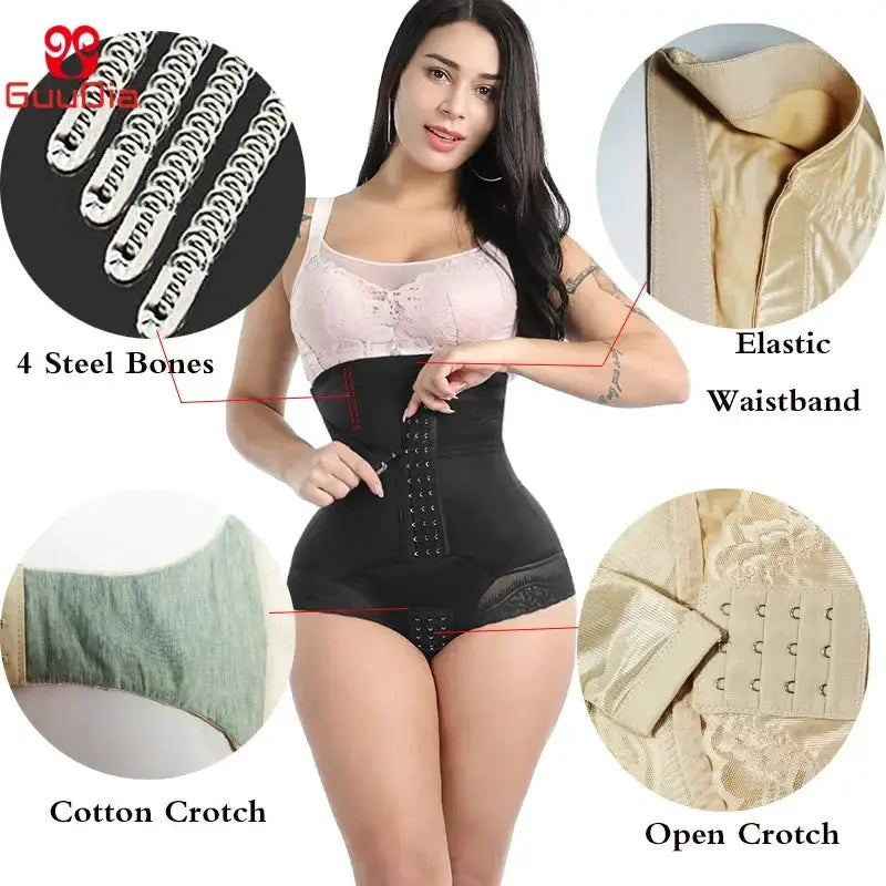 Guudia Open Crotch Tummy Control Shapewear For Women