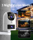 4K Dual Lens Security Camera for Homes