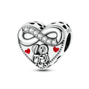 Sterling Silver Charm Family Love