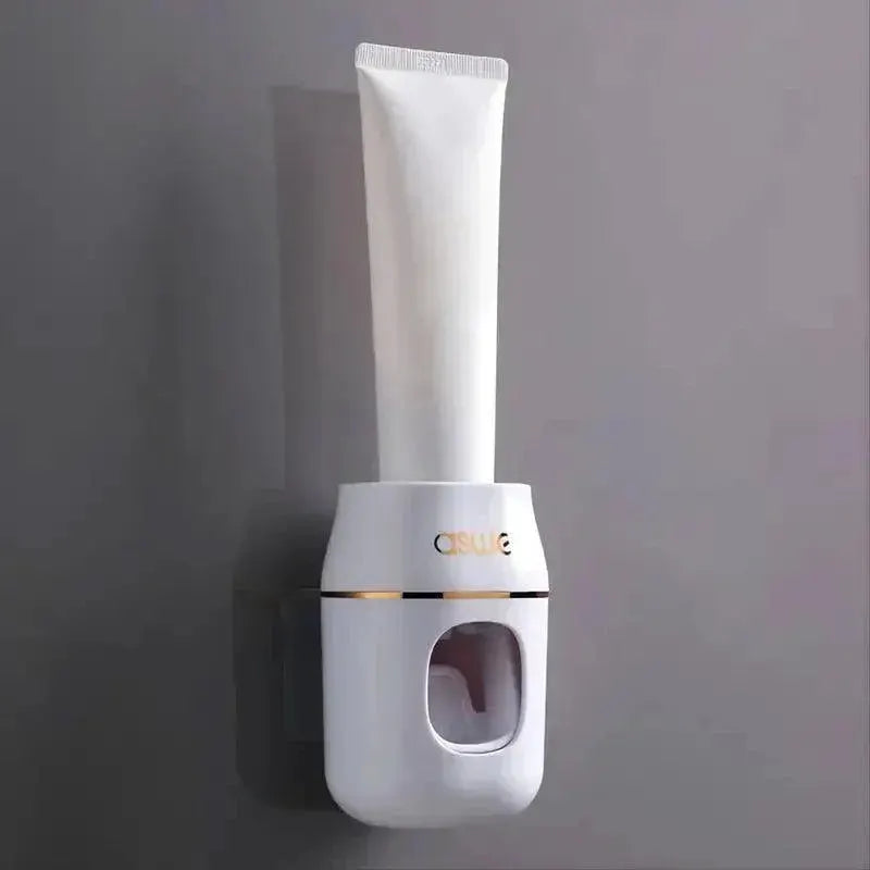 Toothpaste Organizer and Dispenser Rack for Smart Storage