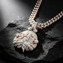 Iced Out Round D Number