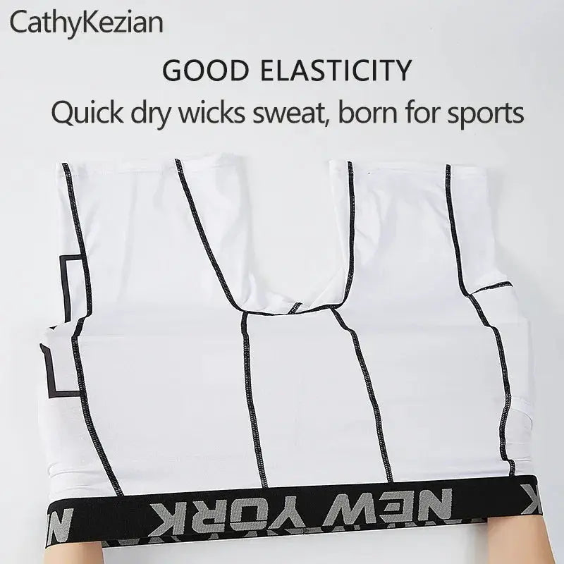 Mens Quick Dry Sports Boxer Briefs For Gym And Fitness