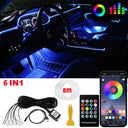 LED Car Ambient Lights Bluetooth RGB