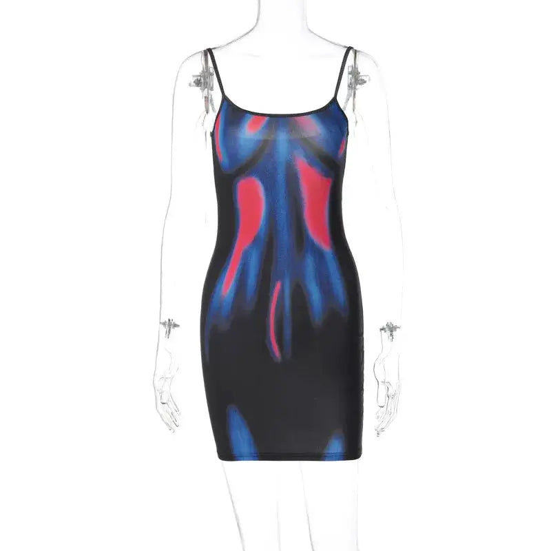 Tie-Dye Mini Dress for Women Comfortable — product view 17