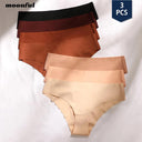 Silk Panties Set: Seamless Low-Rise Comfort Pack for Women