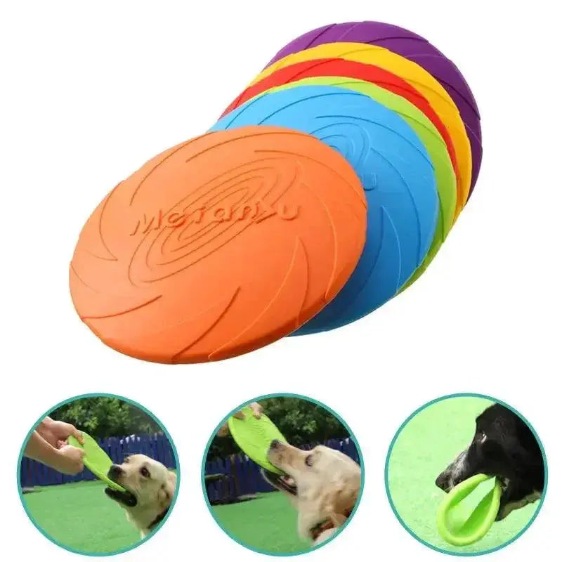 Eco Friendly Interactive Silicone Dog Flying Disk Toy