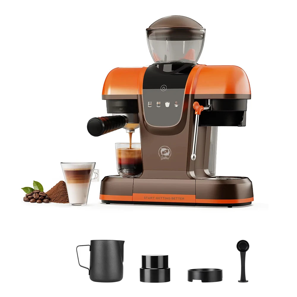 i Cafilas Semi-Automatic Espresso Machine with Grinder & Steam — product view 1
